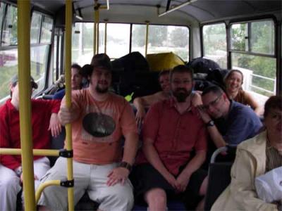 Our Group on the Bus in Yuzhno-Sakhalinsk