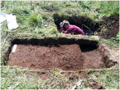  Dima Shubin digging out Test Pit