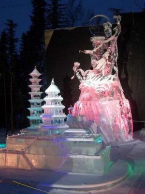 Intricate Ice Sculpture