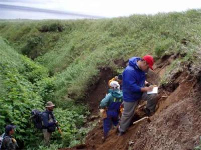 Stratigraphy of an Exposed Erosional Face