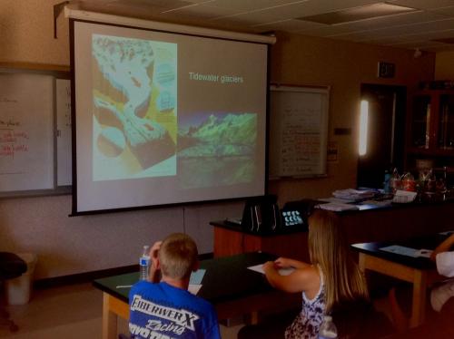 8th graders at Los Coches Creek Middle School got to Skype with Dr. Powell and Dr. Brigham-Grette