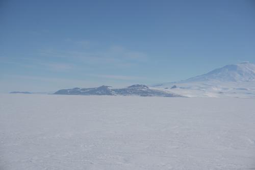 Ross Island from Pegasus