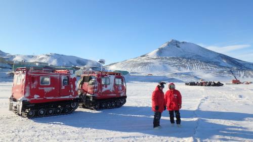 Haglunds in front of MacMurdo