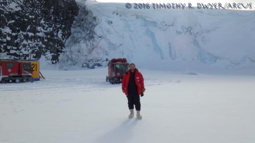 Barne glacier topside