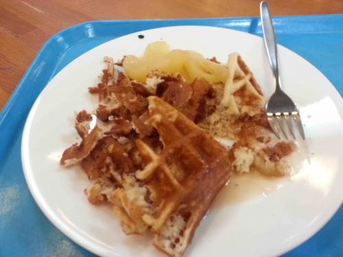 Botched waffle on Day 1