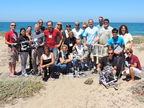 All participants with their completed ROV projects.