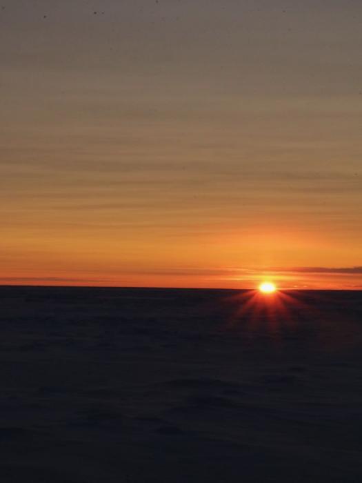 Sunrise in the Arctic