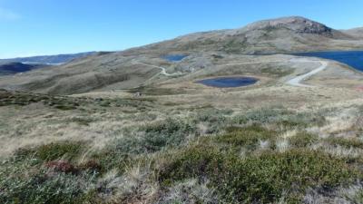 The Kanger Road winding through the tundra