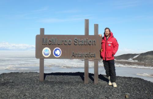 Dwyer and McMurdo Station sign