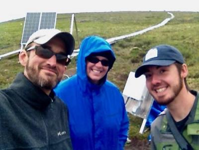 Dr. Jeremy May, Melissa Lau, and Matthew Simon (left to right)