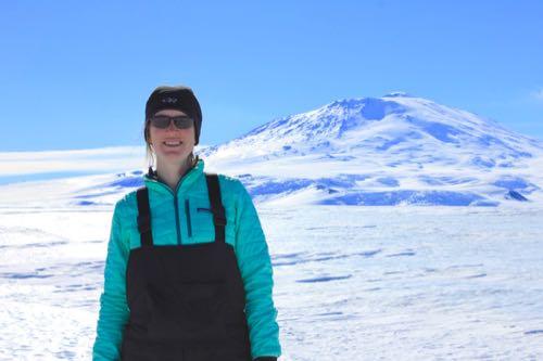 Linnea Pearson in Antarctica