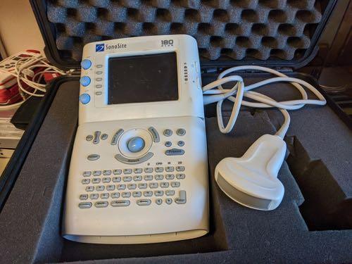 The ultrasound machine we use in the field