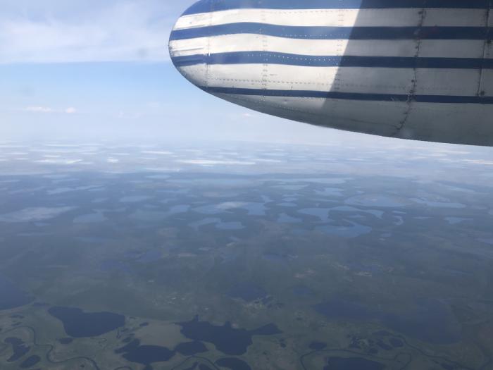 Flying from Yakutsk to the Arctic Circle