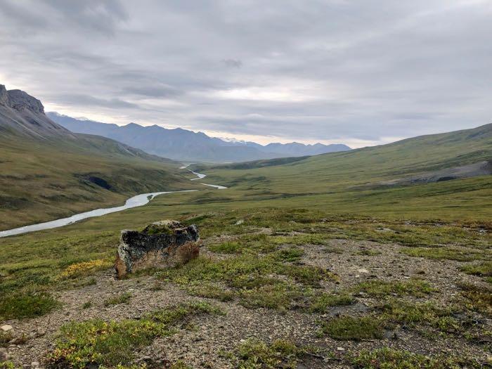 On a brief stop for lunch we looked back to where we came from only to see that the road had disappeared from view