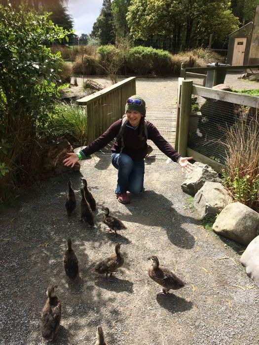 Amy Osborne and ducks