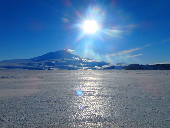 Sea Ice with Mt. Erebus in the background