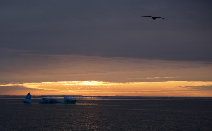 Sunset over the Amundsen Sea, Antarctica