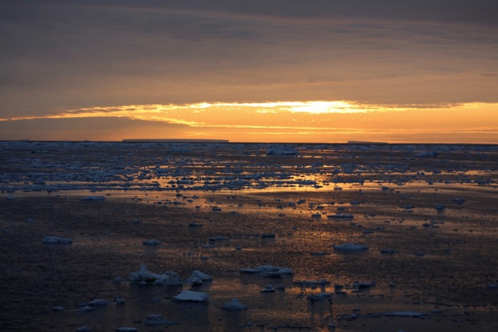 Sunset over the Amundsen Sea, Antarctica