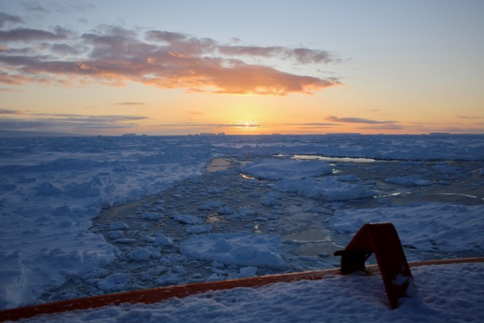 The view off the bow of the Nathaniel B. Palmer