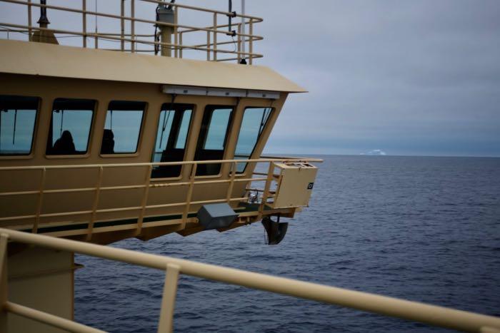 The first iceberg seen on the NBP20-02 Cruise