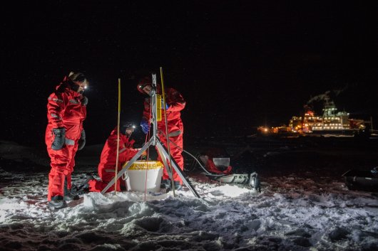 Researchers on ice