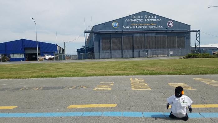 Benjamin the Penguin with the US Antarctic Program