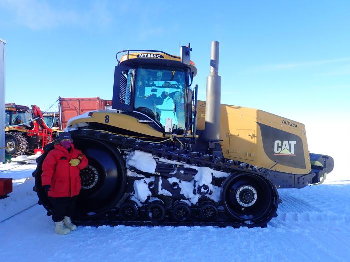 One of the vehicles of the South Pole Traverse