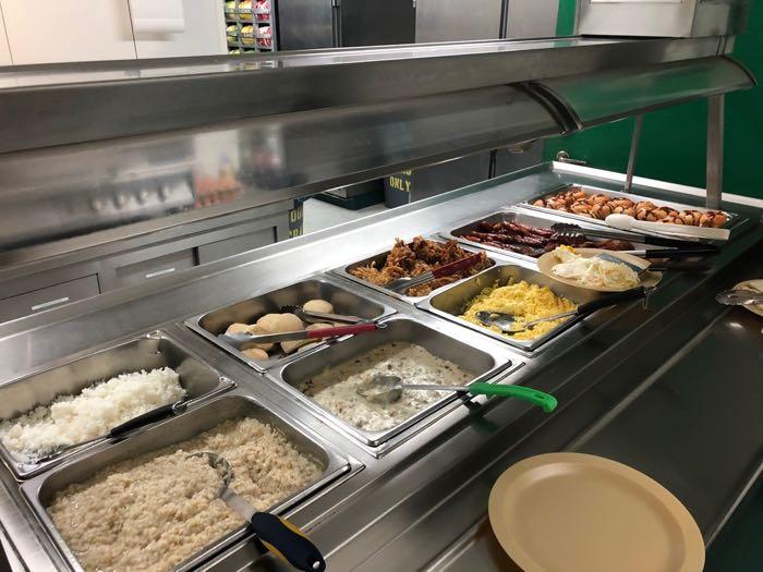 A typical breakfast spread on the R/V Nathaniel B. Palmer