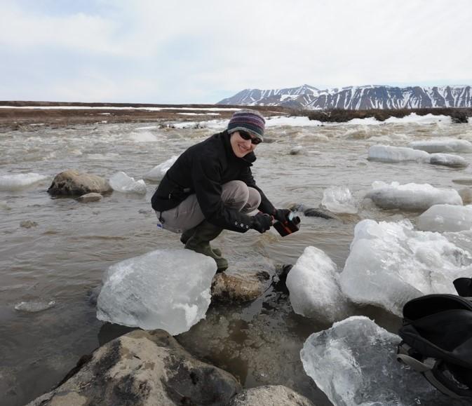 Cory collecting data