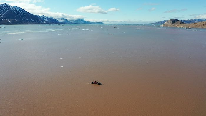 Boat from drone