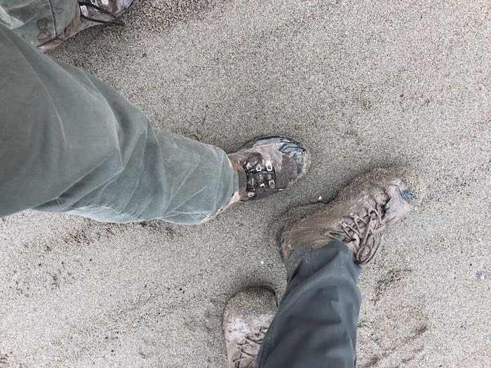 Boots after a hike