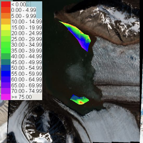 Bathymetric map