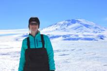 Linnea Pearson in Antarctica