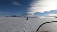 View from Ski-doo on morning commute