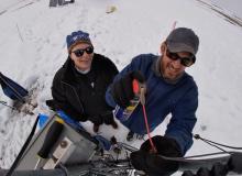 Ale Martinez and Jeremy May setting up the MISP tram