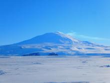 sea ice with Mt. Erebus