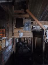 Bunk beds in an old expedition hut.