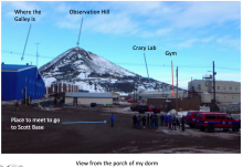 view of buildings at McMurdo Station, Antarctica