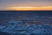 Sunset over the Amundsen Sea, Antarctica