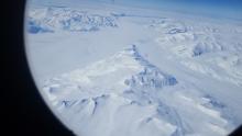 First view of Antarctica from the plane