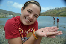 Elaine with Crab