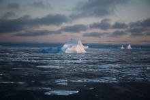 An iceberg in the Bellingshausen Sea off the west coast of Antarctica