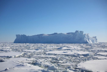 An iceberg in the Bellingshausen Sea off the west coast of Antarctica