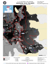 National Ice Center map of the Amundsen Sea between Pine Island and Thwaites Glaciers