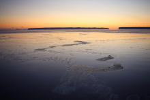 Sunrise in the Amundsen Sea, Antarctica