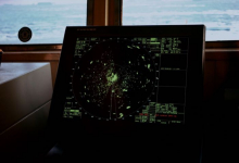 Radar shows the presence of icebergs in the Bellinghausen Sea