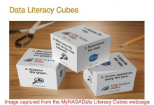 Data Literacy Cubes from the MyNASAData website