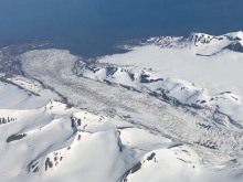 Flying over Svalbard