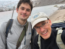 Xander and Mark on our hike