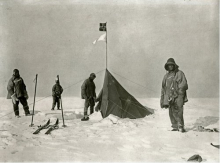 Amundsen tent at the South Pole